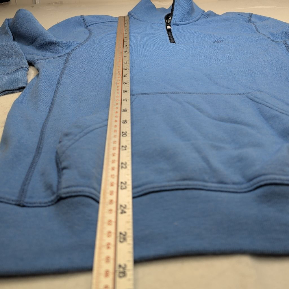 Men's Aeropostale Blue Quarter-Zip Sweatshirt M - Picture 10 of 11